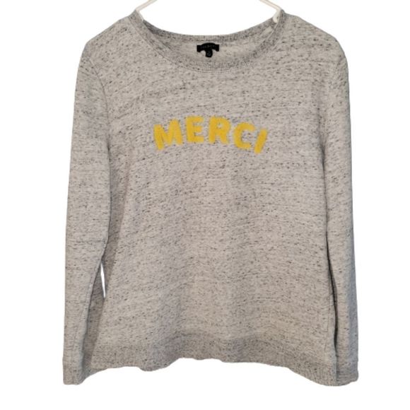 Talbots "Merci" sweatshirt - Picture 1 of 8
